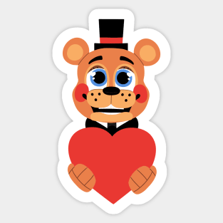 Toy Freddy Valentine - Five Nights at Freddy's 2 Sticker